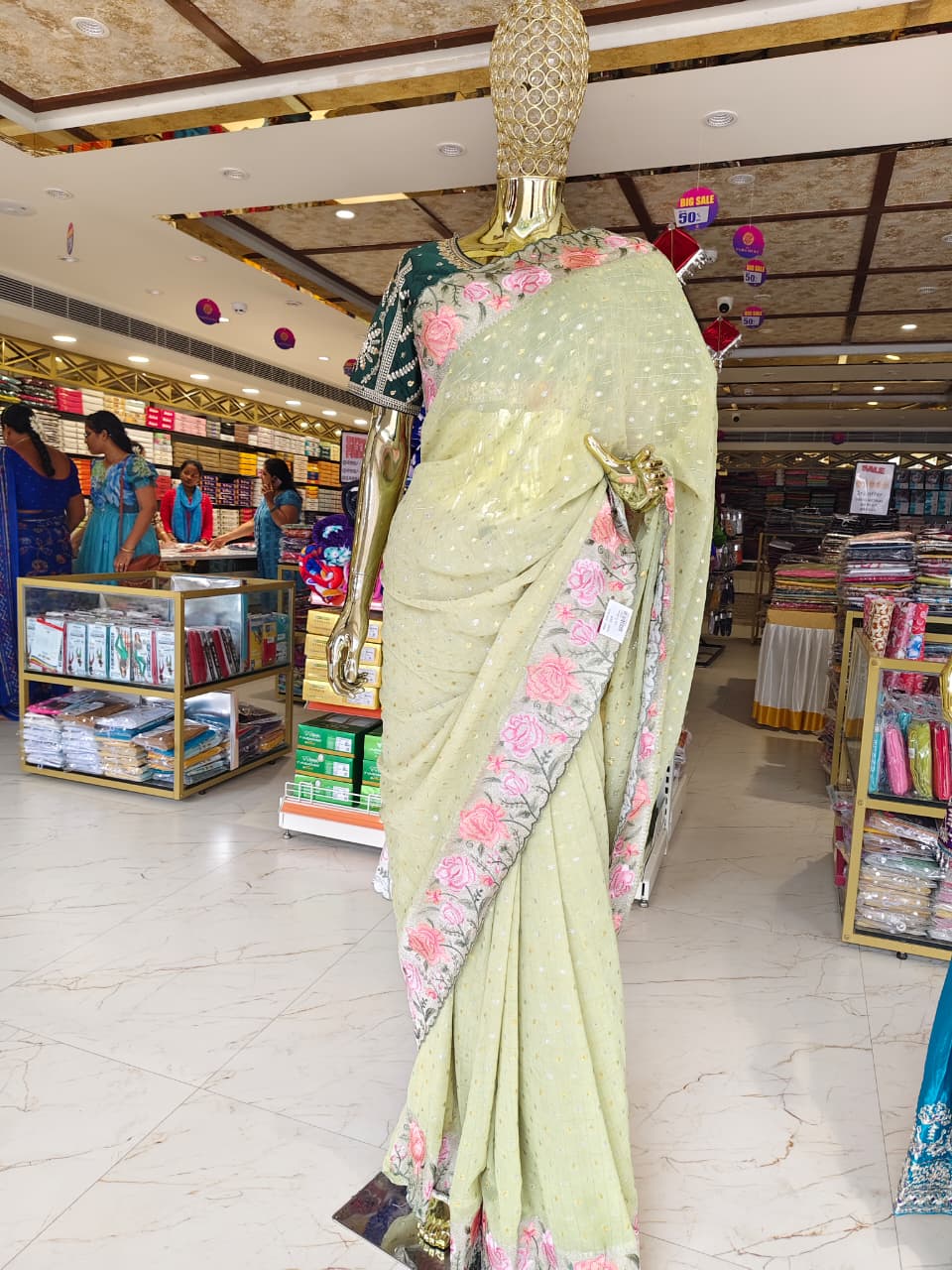 Party Wear Saree  With Muniya Boarder